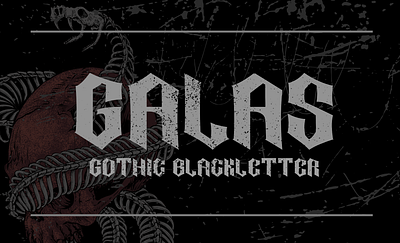 Galas - Gothic Blackletter blackletter branding design design preview digital asset font asset font preview gothic graphic design preview typography ui