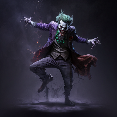 #AI joker illustration