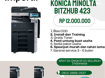 konica minolta bitzhub 423 Genteng Surabaya graphic design