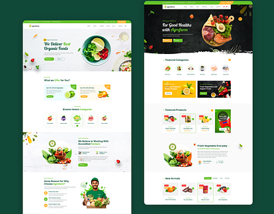 Organic Food & Organic Store Website. agriculture business company design ecology farm farming food fresh graphic design medicine organic organic farm organic food psd template restaurant store template theme wordpress