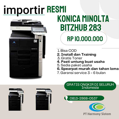 konica minolta bitzhub 283 Genteng Surabaya