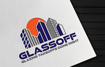 GlassOff brand identity branding design illustration illustrator logo logo design logodesign ui vector