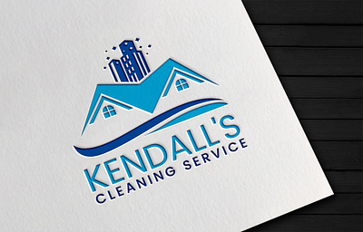 Kendall's Cleaning Service 2 brand identity branding design illustration illustrator logo logo design logodesign ui vector