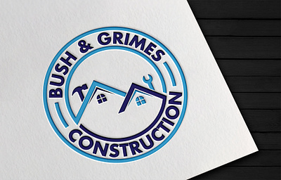Bush & Grimes Construction brand identity branding design illustration illustrator logo logo design logodesign ui vector