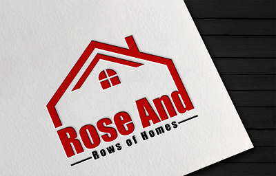 Rose and Rows of Homes brand identity branding design illustration illustrator logo logo design logodesign ui vector