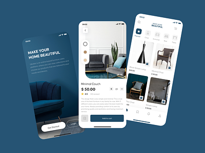 Furniture Ecommerce App app app design application design armachair chair couch decor design ecommerce app furniture furniture app furniture store interior online shopping shopping shopping app sofa ui ui design ux