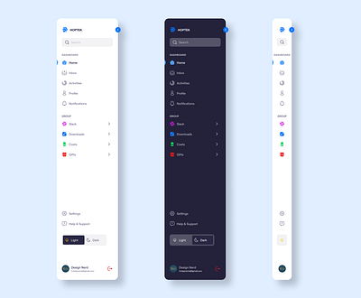 Navigation Bar(Light and dark mode) interactive design sign up navbar navigation bar ui ui design webapp nav