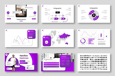 Barton – Business PowerPoint #05 app branding design graphic design illustration logo typography ui ux vector
