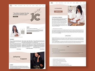 Website Design for JC author book brand branding clean design digital digital art identity branding modern professional ui ui design ui ux ux ux design web 2 web design website website design