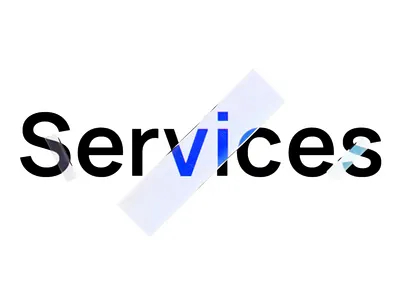 Visualizers® - Services animation branding framer glass logo promo spline typography