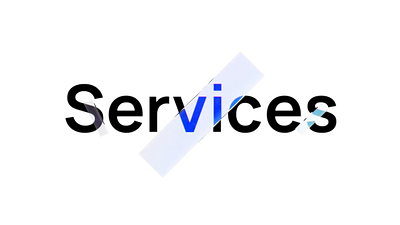 Visualizers® - Services animation branding framer glass logo promo spline typography