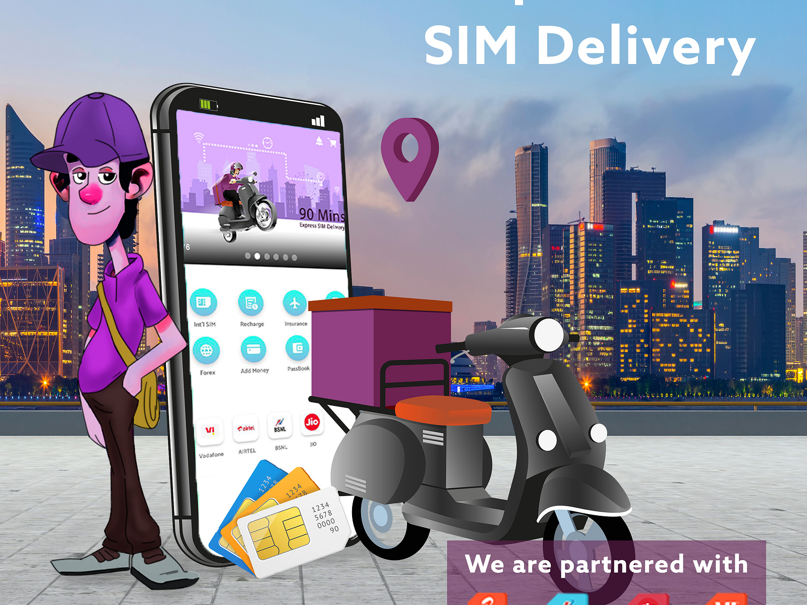 Buy Sim Card Online by Prune App on Dribbble