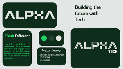 Alpha Tech / Tech logo alpha tech logo brand name business logo company logo tech logo