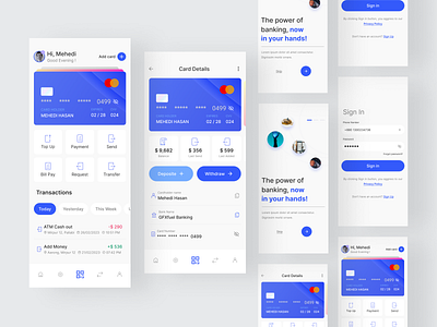 Mobile banking app app app design bank bank app banking finance finance app fintech mobile mobile app mobile app design mobile design mobile ui
