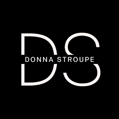 DONNA STROUPE Logo refers to a symbol or design that represents branding graphic design logo