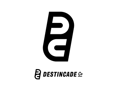 Destincade Co apparel branding c clean d dc ecommerce logo design minimal monogram