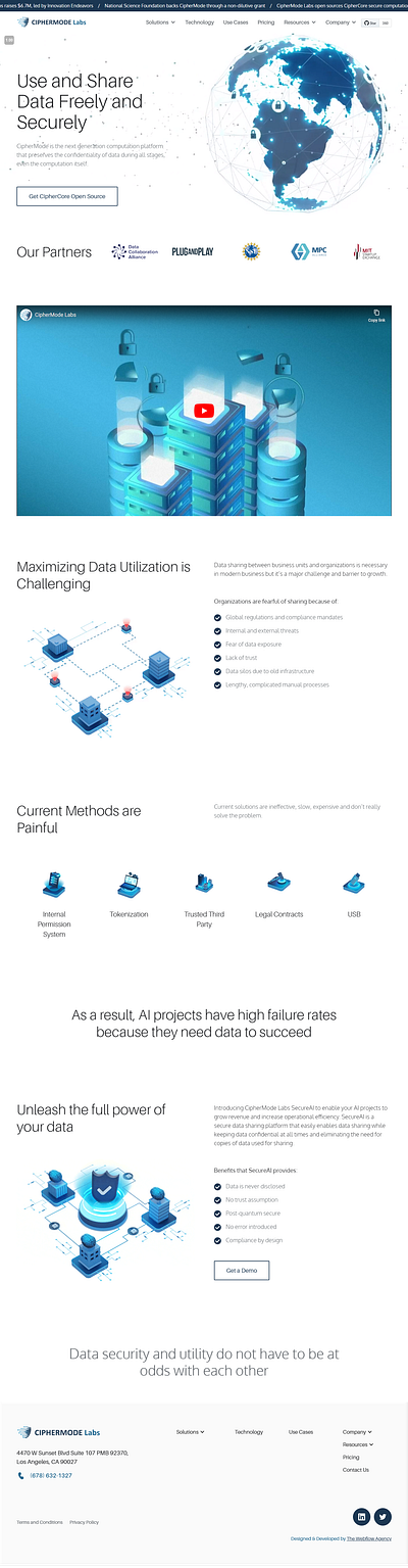 CipherMode 3d figmatowebflow interactions ui webdesign