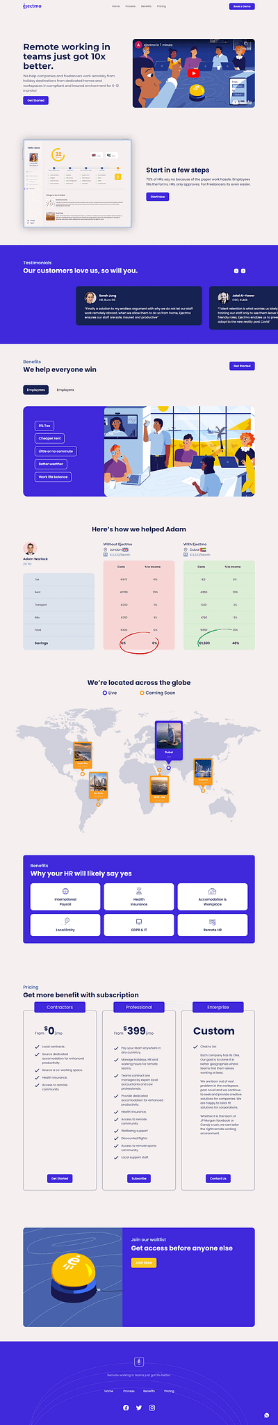 Ejectmo cms figmatowebflow interactions uiux webdesign