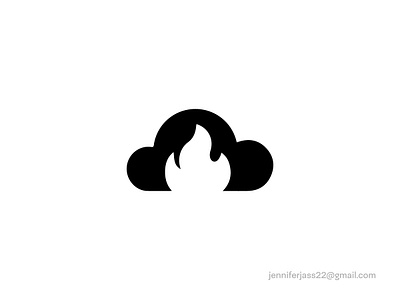 Fire Cloud App Logo design logos