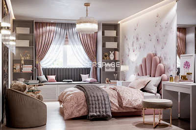 Pinky Girl Bedroom Design Malaysia - Interspace home renovation malaysia interior design interior design selangor princess bedroom