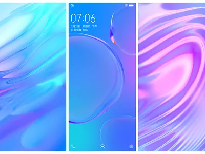 Mobile wallpaper visual research 3d bubbles caustics graphic design material mobile wallpaper ripple ui wallpaper
