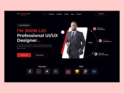 Portfolio Web template interface new trnad portflio portflio web product service startup templated design ui uiux ux design web design website