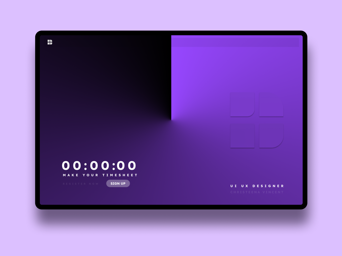 Clock Landing Page branding christeena chumma chumma.design design illustration illustrator logo ui vector