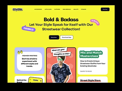 CityChic - Street Style Clothing asos boohoo cider clothing ecommerce fashion fashion nova gen z karmaloop macys nordstrom old navy prettylittlething shein shopping streetwear ui ux web design zara