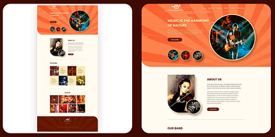 Music Band Website Design html development web ui desgin