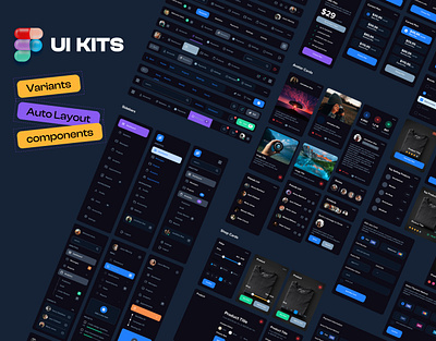 UI Kits design branding fig graphic design landing page ui ux web website