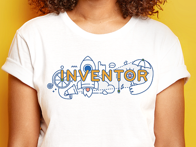 Inventor Shirt Design design graphic design innovation inventor line art shirt t shirt
