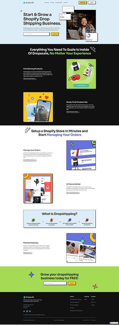 DropScale cms figmatowebflow interactions uiux webdesign