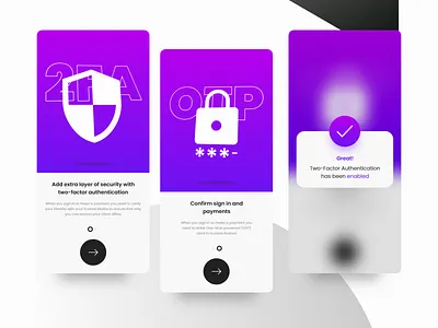 2FA Authentication Screen - International Banking App 2fa app ui banking app design designbyhammad international misterhammad otp screens security splash ui design ui designer uiux uiuxdesign verification