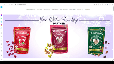 Snack Ecommerce Website agency design designer ecommerce website shopify website ui ux web design website design