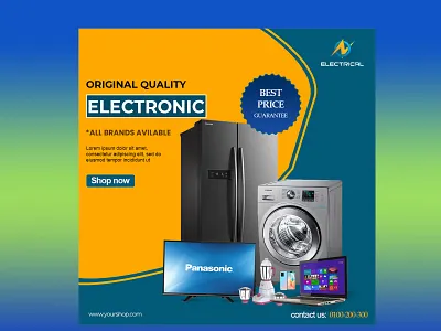 Electronic Machine banner branding design eletronic machince fashion graphic design photoshop