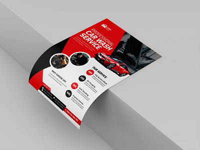 Car Servicing Flyer Template Design advertising construction contract engineering flyer flyer design heavy oil pamphlet poster template wax