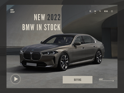 BMW website design design ui