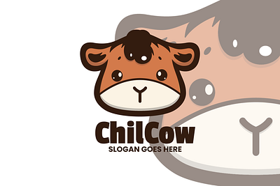 ChilCow animal branding cute mascot design graphic design illustration logo ui vector