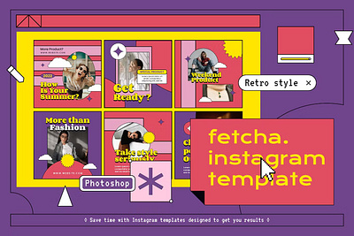 Fetcha Instagram Post & Stories Template branding instagram instagram banner instagram post instagram post template instagram posts instagram posts template instagram stories instagram stories template instagram story instagram story template instagram template instagram templates social media social media banner social media pack social media templates socialmedia stories ui