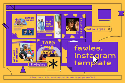 Fawles Instagram Post and Stories Template branding instagram instagram banner instagram post instagram post template instagram posts instagram posts template instagram stories instagram stories template instagram story instagram story template instagram template instagram templates social media social media banner social media pack social media templates socialmedia stories ui
