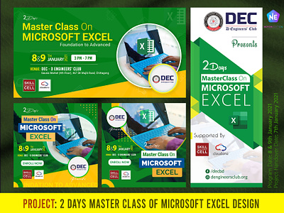 2-Day Master Class on MS Excel by D Engineers Club Project branding creative design digitalmarketing excel graphic design illustrator onlinemarketing photoshop socialmedia socialmediamanager socialmediastrategy