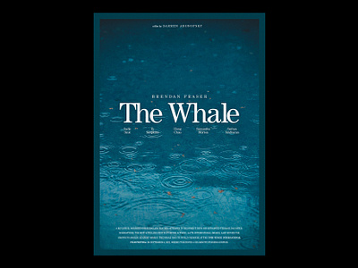 011 The Whale branding cartaz clean design film filme graphic design grid illustrator layout movie movie poster photoshop poster rain the whale type type design typography whale