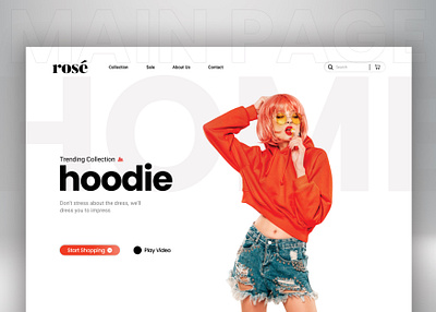 Fashion Website Design facebook ui ui design ux website website design