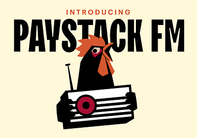 Paystack FM branding design illustration