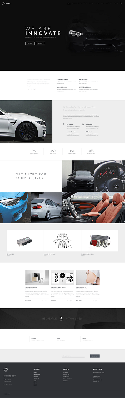 HASWELL CAR WEBSITE branding car design figma graphic design logo motion graphics ui ux website