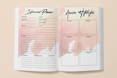 Podcast Planner journal note book planner podcast planner