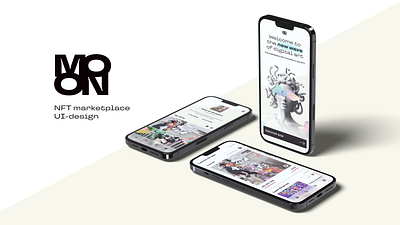 MOON - NFT marketplace casestudy design ui