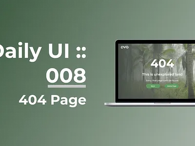 Daily UI :: 008 - 404 Page 404 404page dailyui dailyuichallange design ui ux website websitedesign