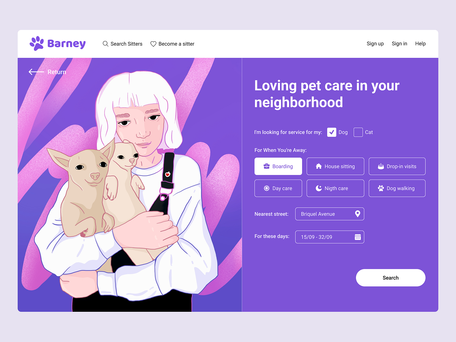 barney-pet-sitter-website-concept-by-olga-mudrik-on-dribbble