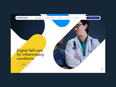 Ampersand Health / Homepage design digital design ui ui design web web design website
